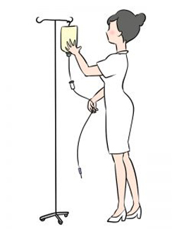 点滴で補給