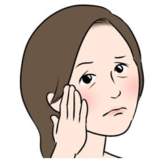 疲れが見える